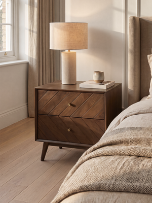 Carrie Mango Wood Bedside Table