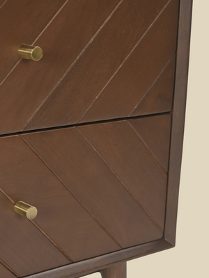 Carrie Mango Wood Bedside Table