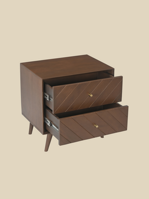 Carrie Mango Wood Bedside Table