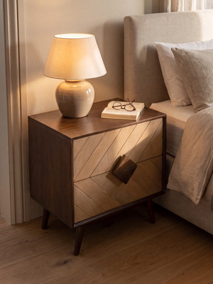Kaseem Mango Wood Bedside Table
