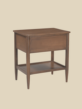 Diane Mango Wood Bedside Table - Walnut