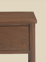 Diane Mango Wood Bedside Table - Walnut