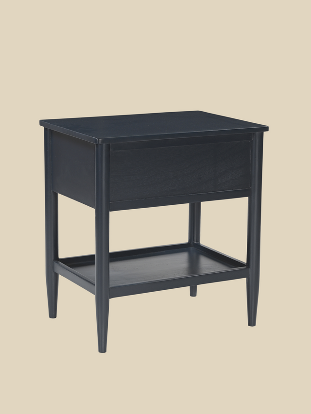 Diane Mango Wood Bedside Table - Blue