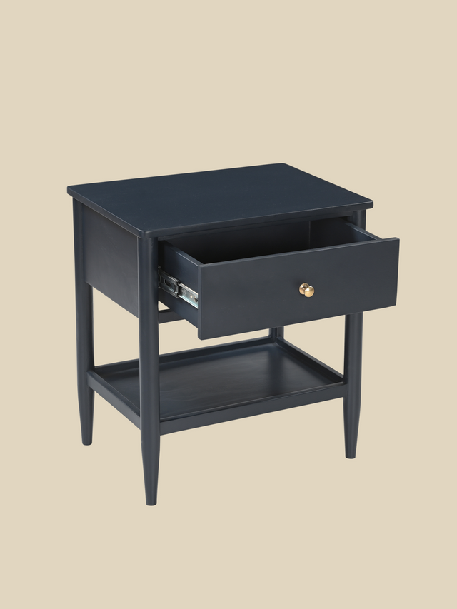 Diane Mango Wood Bedside Table - Blue