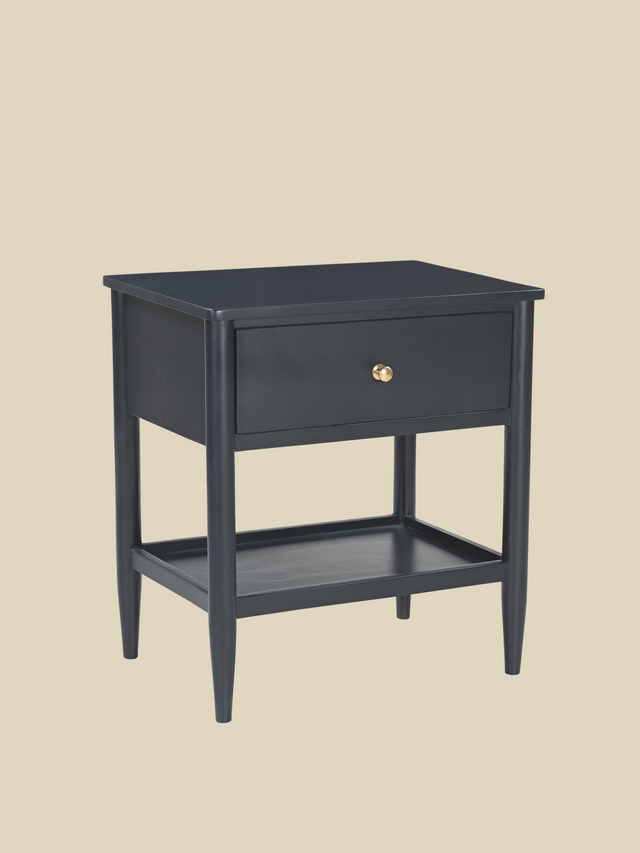 Diane Mango Wood Bedside Table - Blue