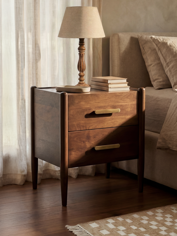 Sally Mango Wood Bedside Table