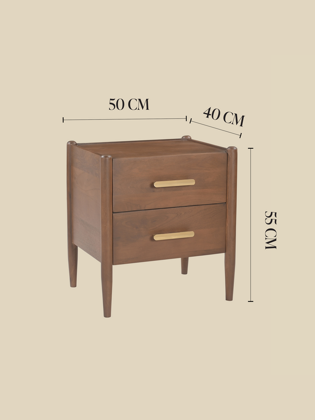 Sally Mango Wood Bedside Table