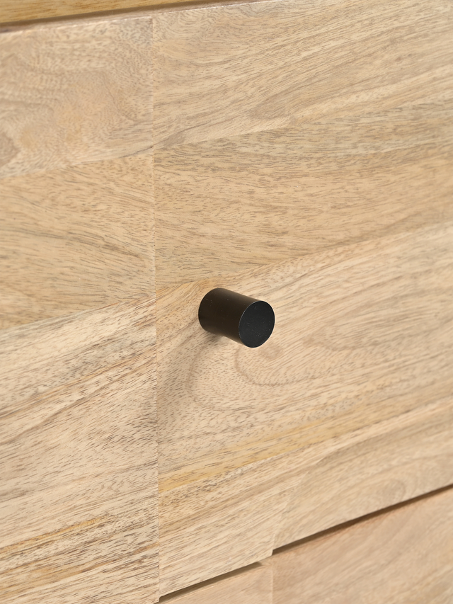 Luce Mango Wood Two Drawer Bedside Table