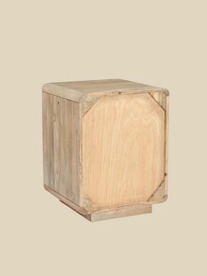 Luce Mango Wood Two Drawer Bedside Table