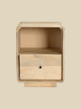 Luce Mango Wood One Drawer Bedside Table