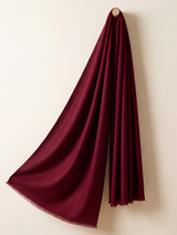 Sri Cashmere Wool Scarf - Burgundy