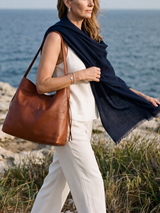 Sri Cashmere Wool Scarf - Navy