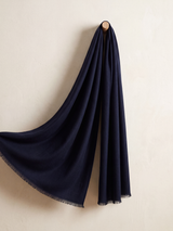 Sri Cashmere Wool Scarf - Navy
