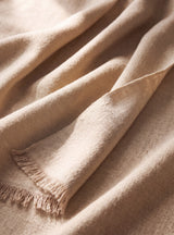 Sri Cashmere Wool Scarf - Cream