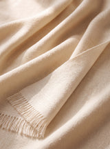 Chaukor Cashmere Wool Scarf - Oat