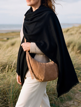 Chaukor Cashmere Wool Scarf - Black