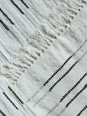 Remi Striped Cotton Throw