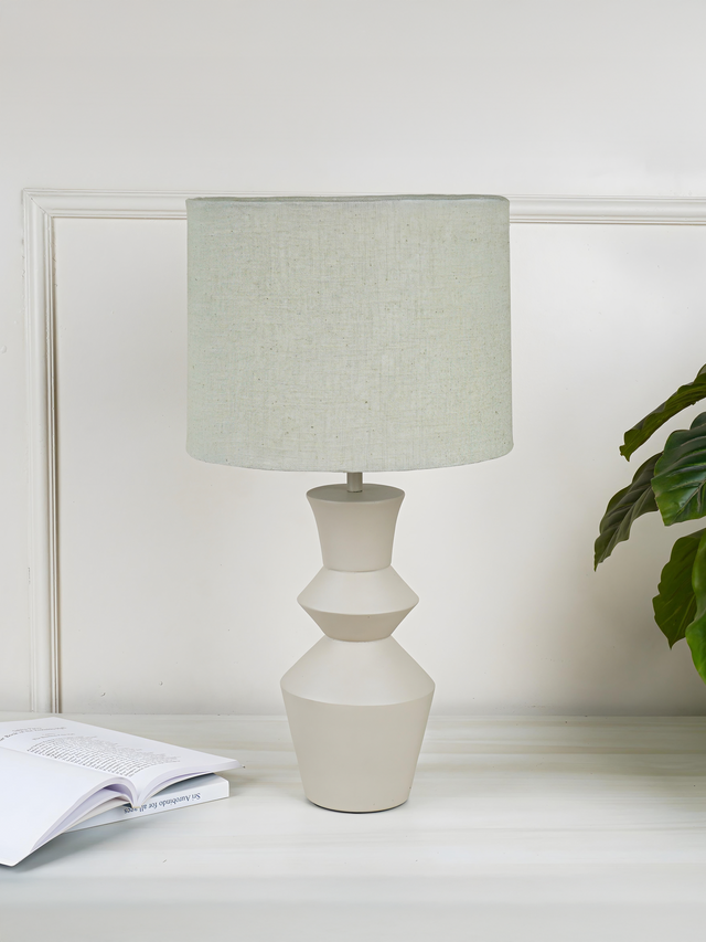 Celia Grey Metal Table Lamp