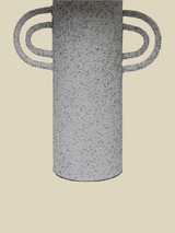 Darcy Textured Grey Metal Table Lamp