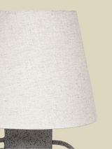 Darcy Textured Grey Metal Table Lamp