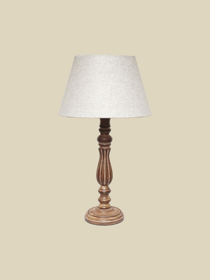 Quinn Brown Wooden Table Lamp
