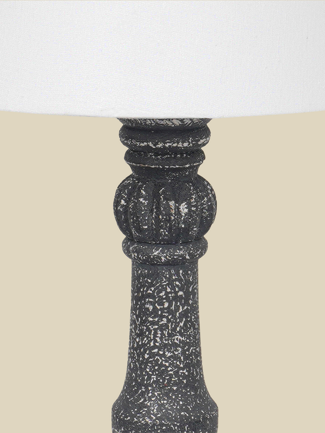 Fleur Black Wooden Table Lamp