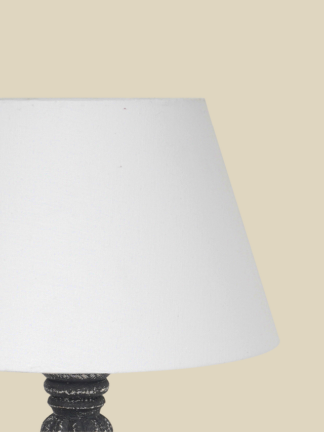 Fleur Black Wooden Table Lamp
