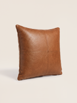 Cru Leather Cushion - Tan