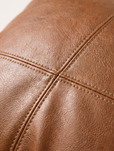 Cru Leather Cushion - Tan
