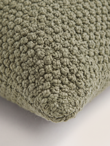 Lev Split Suede Cushion - Light Green