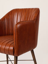 Corso Waxy Leather Dining Chair - Cognac