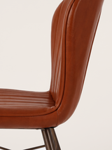 Ren Waxy Leather Dining Chair - Cognac