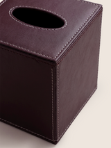 Rowe Leather Tall Tissue Box