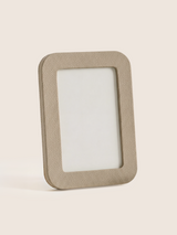 Faro Shagreen Leather Photo Frame, Set of 2 - Taupe