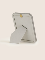 Faro Shagreen Leather Photo Frame, Set of 2 - Grey