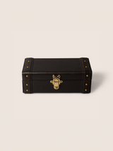 Bex Waxy Leather Watch Box - Brown