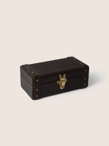 Bex Waxy Leather Watch Box - Brown