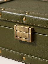Torso Waxy Leather Keepsake Box - Green