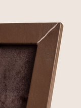 Pulcher Waxy Leather Photo Frame - Cognac