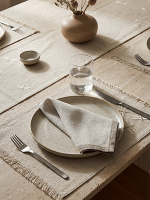 Blair Embroidered Table Runner