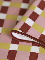 Varasi Checkered Print Table Runner