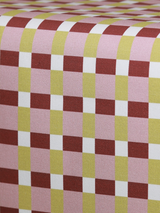 Varasi Checkered Print Table Runner