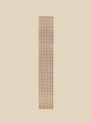 Varasi Checkered Print Table Runner