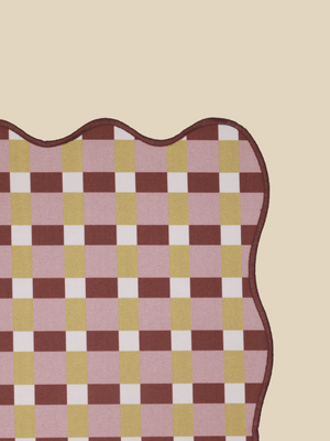 Varasi Checkered Print Table Placemats, Set of 6