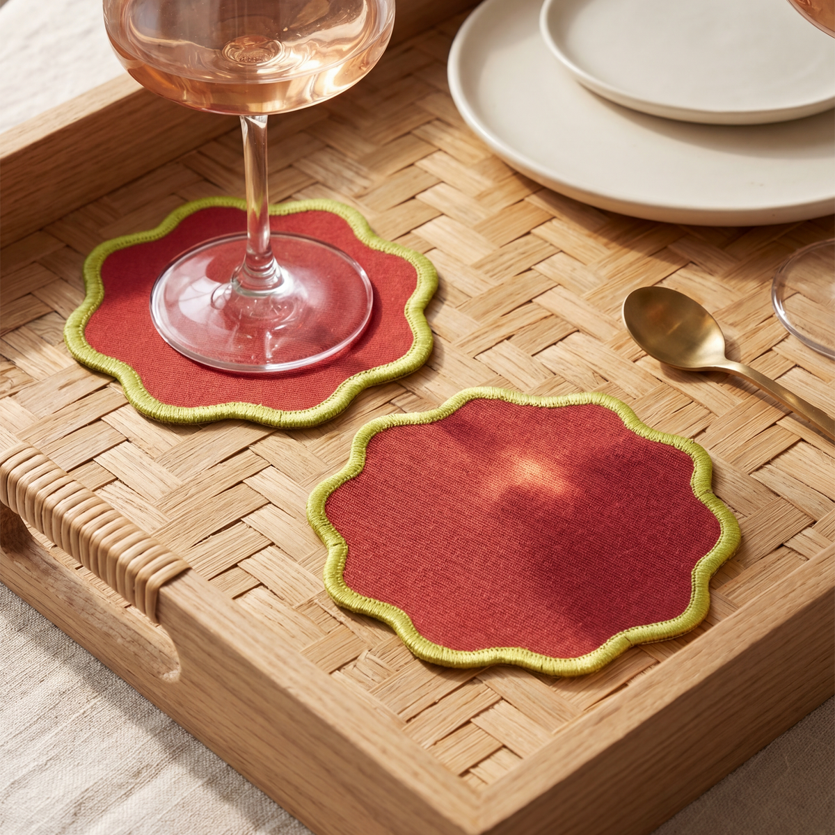 Valeri Merrow-Edge Coasters, Set Of 6 – FABLEROOM