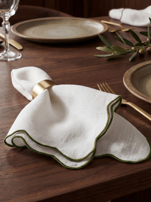 Vayana Merrow-Edge Napkins, Set of 6