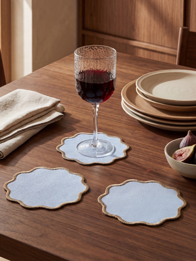 Hallie Merrow-Edge Coasters, Set of 6