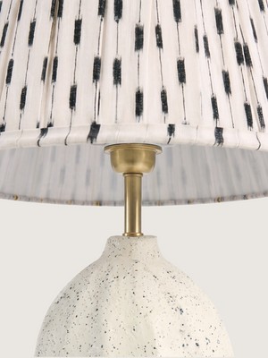 Fehd Cotton Lampshade with Luma Paper Mache Base