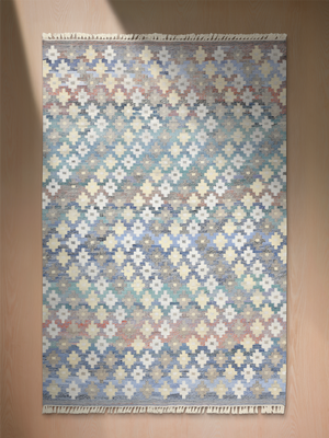 Octavia Hand-woven PET Kilim Rug - Grey
