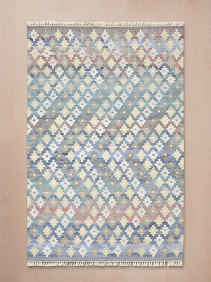 Octavia Hand-woven PET Kilim Rug - Grey
